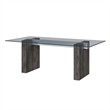 Global Furniure D4238 Dining Table in Clear