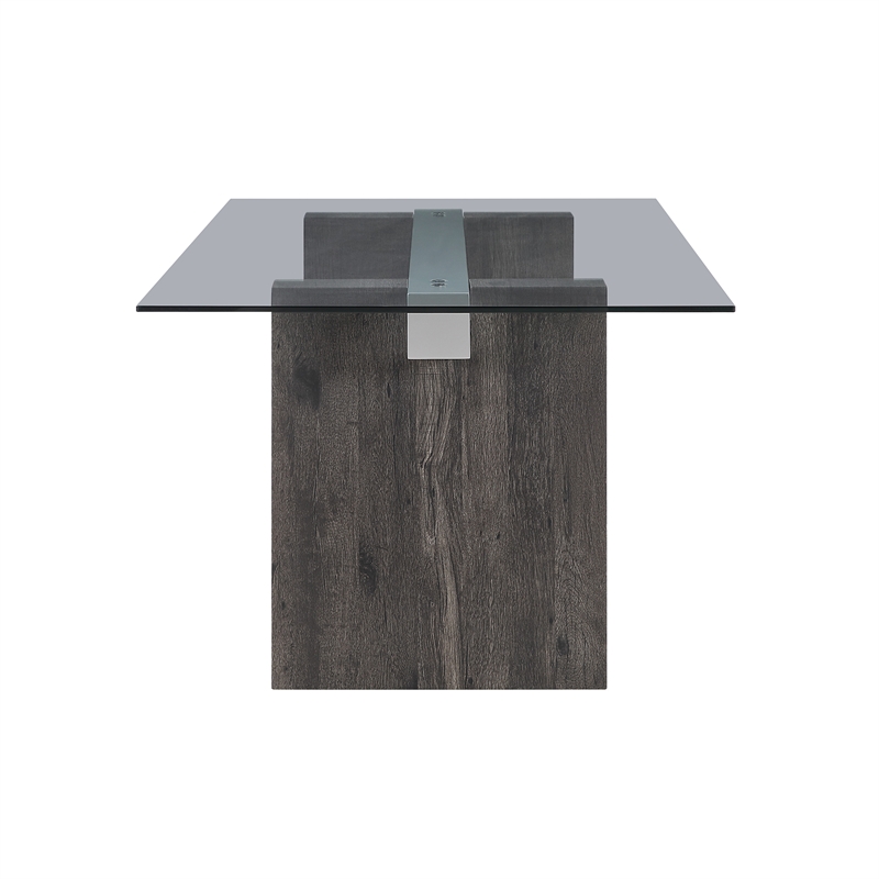 Global Furniure D4238 Dining Table in Clear
