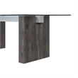 Global Furniure D4238 Dining Table in Clear