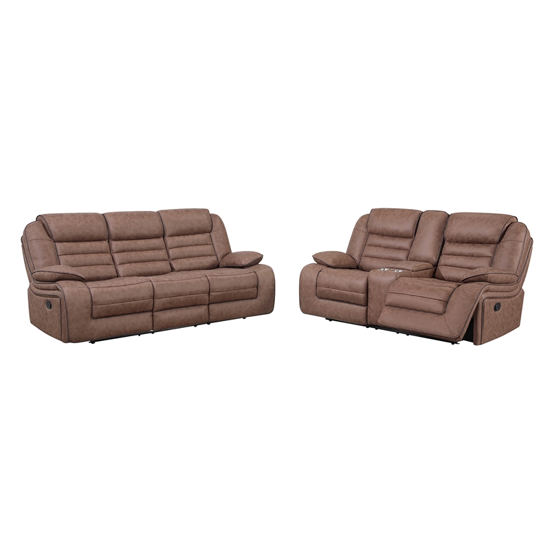 Global Furniure U2250 Recliner Sofa in Brown