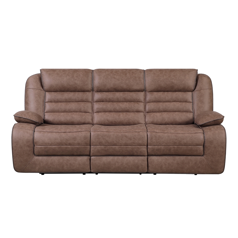 Global Furniure U2250 Recliner Sofa in Brown