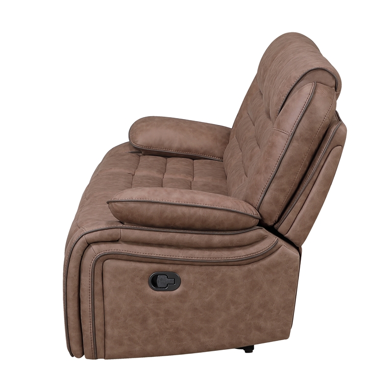 Global Furniure U2250 Recliner Sofa in Brown