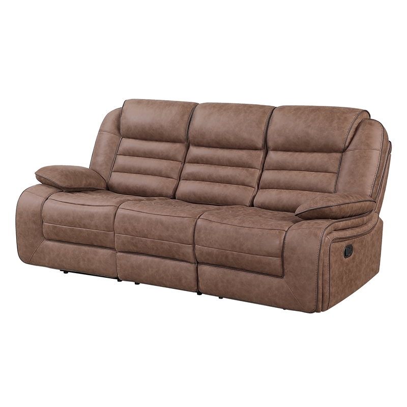 Global Furniure U2250 Recliner Sofa in Brown