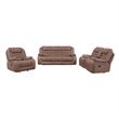 Global Furniure U2250 Console Recliner Loveseat in Brown