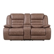 Global Furniure U2250 Console Recliner Loveseat in Brown