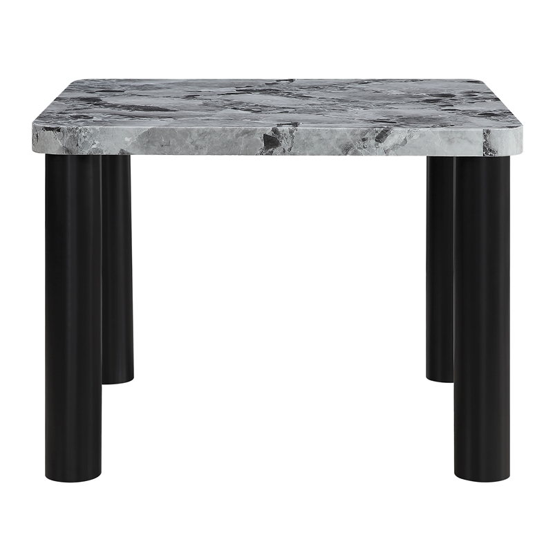 Global Furniure D5473 Bar Table Dark Gray Finish in Brown