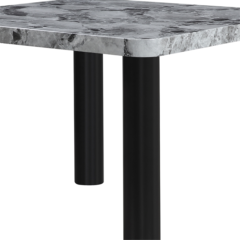 Global Furniure D5473 Bar Table Dark Gray Finish in Brown