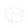 Global Furniure D5473 Bar Table Dark Gray Finish in Brown
