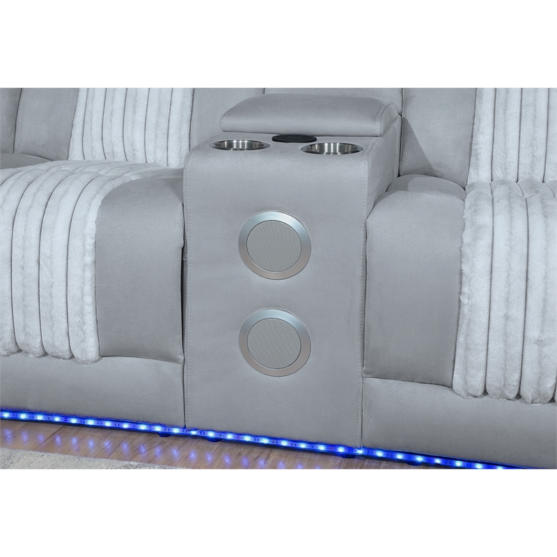 U8000 P2 Sectional with LED in Gray