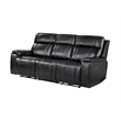 U8880 Leather Power Recliner Sofa in Black