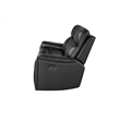 U8880 Leather Power Recliner Sofa in Black