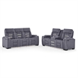 U1895 P2 Reclining Sofa with Immersive SPKR and LED in Gray