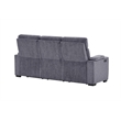 U1895 P2 Reclining Sofa with Immersive SPKR and LED in Gray
