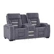 U1895 P2 Reclining Loveseat w Immersive SPKR & LED in Gray