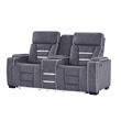 U1895 P2 Reclining Loveseat w Immersive SPKR & LED in Gray