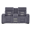 U1895 P2 Reclining Loveseat w Immersive SPKR & LED in Gray