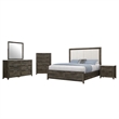 Global Furniure Mariah Full Bed in Dark Brown