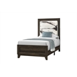 Global Furniure Harmony Twin Bed with LED in Brown