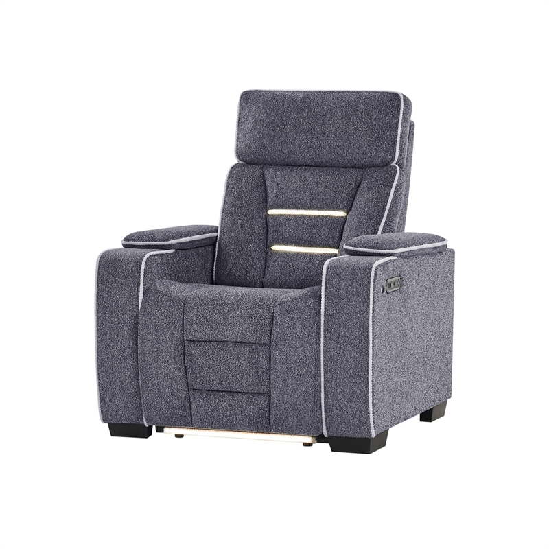 U1895 P2 Reclining with Immersive Sound and LED in Gray