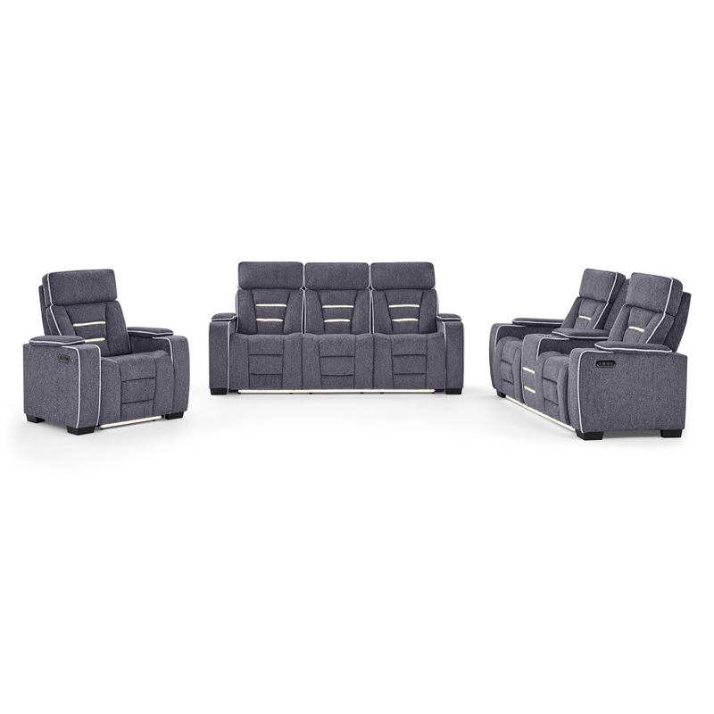 U1895 P2 Reclining with Immersive Sound and LED in Gray