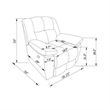 Global Furniure U6000 Glider Reclining in Black