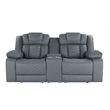 Global Furniure U7069 10 Power Recliner Loveseat w/Immersive Sound in Gray