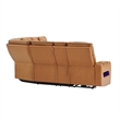 Global Furniure U8611 Sectional with PWR Headrest-LED and SPKR in Camel
