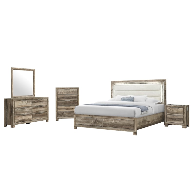Global Furniture Callie Chest in Brown