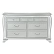 Global Furniture Aria Dresser with LED in Silver