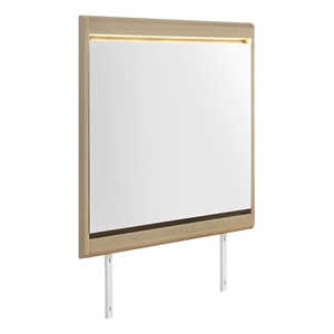 Global Furniure Genesis Mirror with LED in Gold