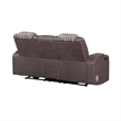 Global Furniure U8000 Power Recliner Loveseat W/PHR-LED and SPKR in Brown