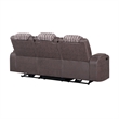 Global Furniure U8000 Power Recliner Sofa W/PHR-DDT-Light & LED in Brown