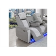 Global Furniure U8000 Power Recliner Sofa with PHR-DDT-and Light in Gray