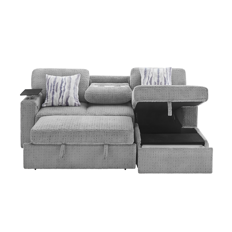 Global Furniure U0214 Sofa Bed in Gray