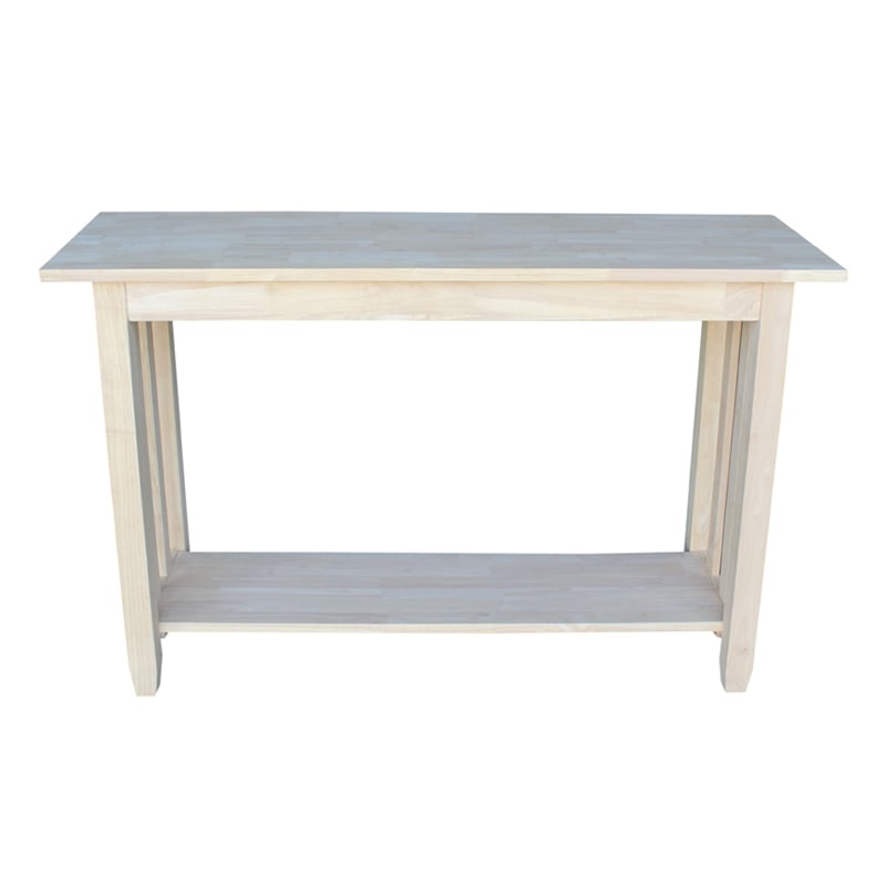 International Concepts Mission Unfinished Sofa Table Cymax Business
