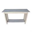 International Concepts Mission Unfinished Sofa Table