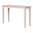 International Concepts Shaker Unfinished Sofa Table