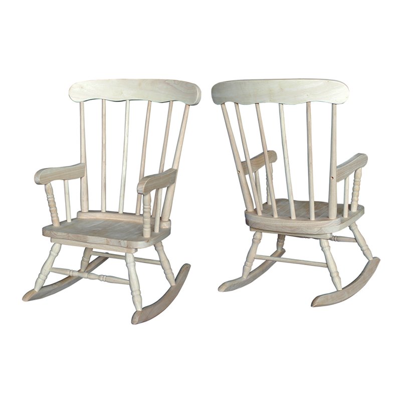 International Concepts Kid's Wooden Rocking Chair - Thumbnail 2