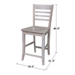 International Concepts Ladderback 24
