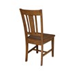 International Concepts San Remo Solid Wood Dining Chair in Pecan (Set of 2)