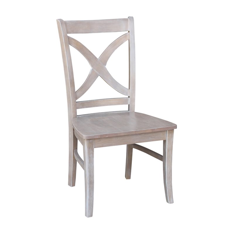 International Concepts Cosmo Dining Chair in Gray Taupe (Set of 2)