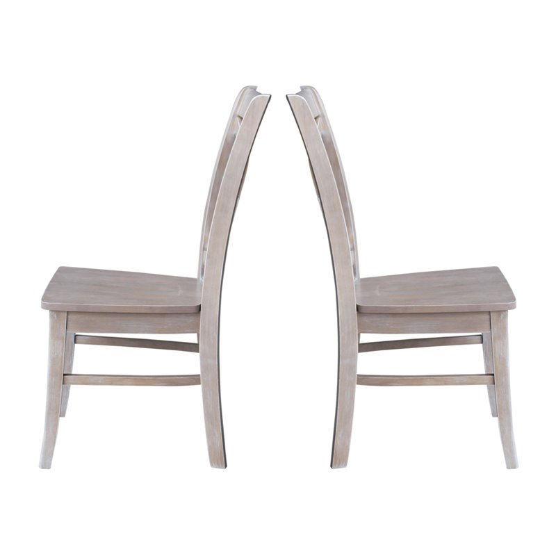 International Concepts Cosmo Dining Chair in Gray Taupe (Set of 2)