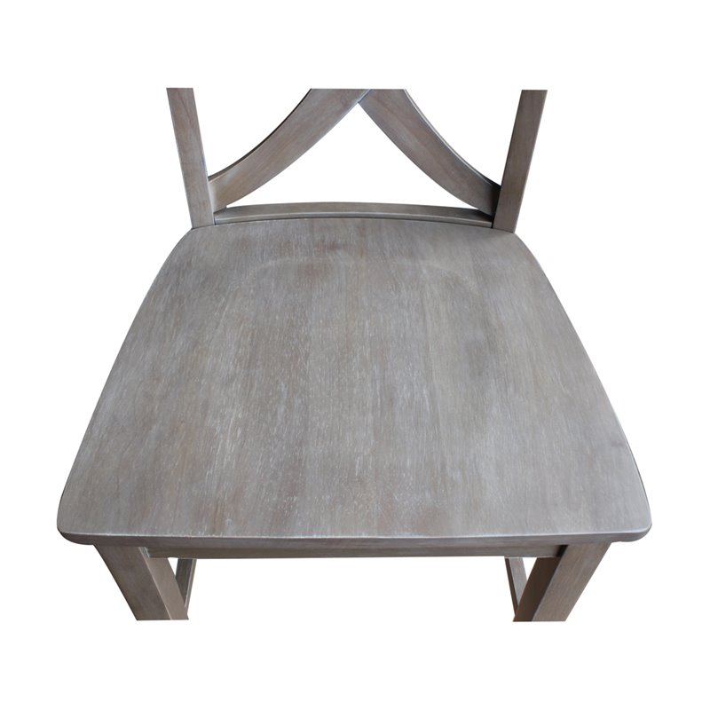 International Concepts Cosmo Dining Chair in Gray Taupe (Set of 2)