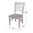 International Concepts Cosmo Dining Chair in Gray Taupe (Set of 2)