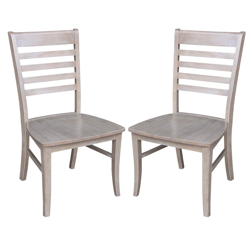 International Concepts Cosmo Dining Chair in Gray Taupe (Set of 2)