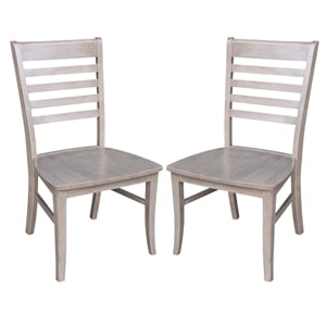 International Concepts Cosmo Dining Chair in Gray Taupe (Set of 2)