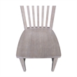 International Concepts Cosmo Solid Wood Dining Chair in Gray Taupe (Set of 2)