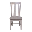 International Concepts Cosmo Solid Wood Dining Chair in Gray Taupe (Set of 2)