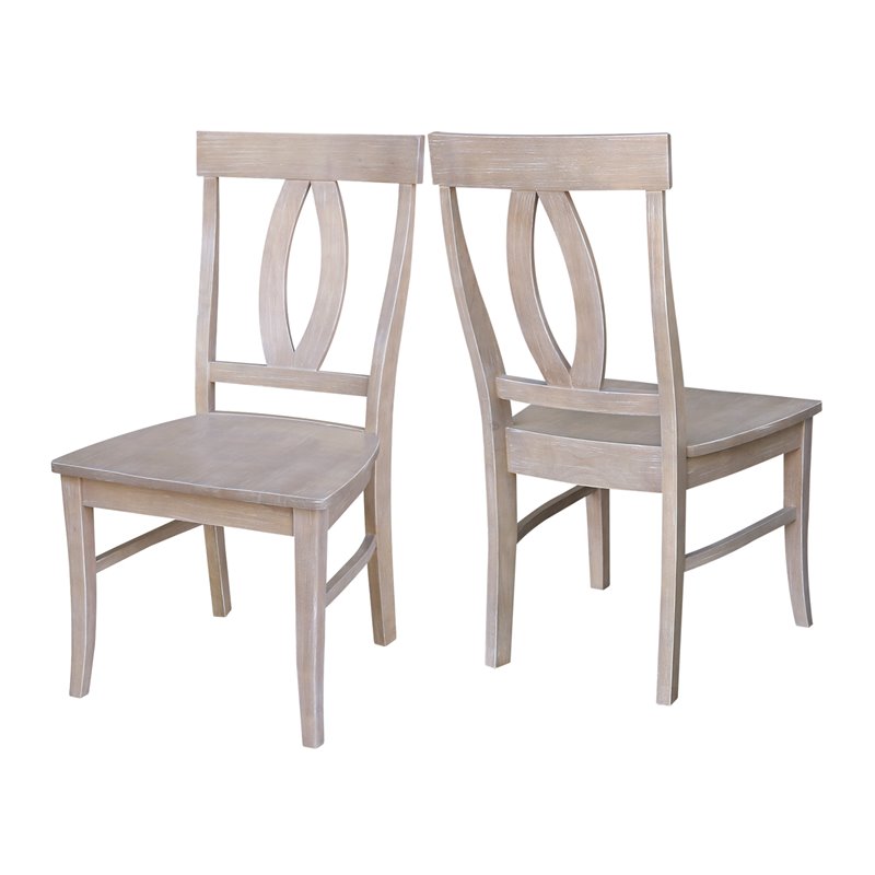 International Concepts Cosmo Dining Chair in Gray Taupe (Set of 2)