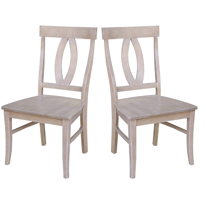 International Concepts Cosmo Dining Chair in Gray Taupe (Set of 2)